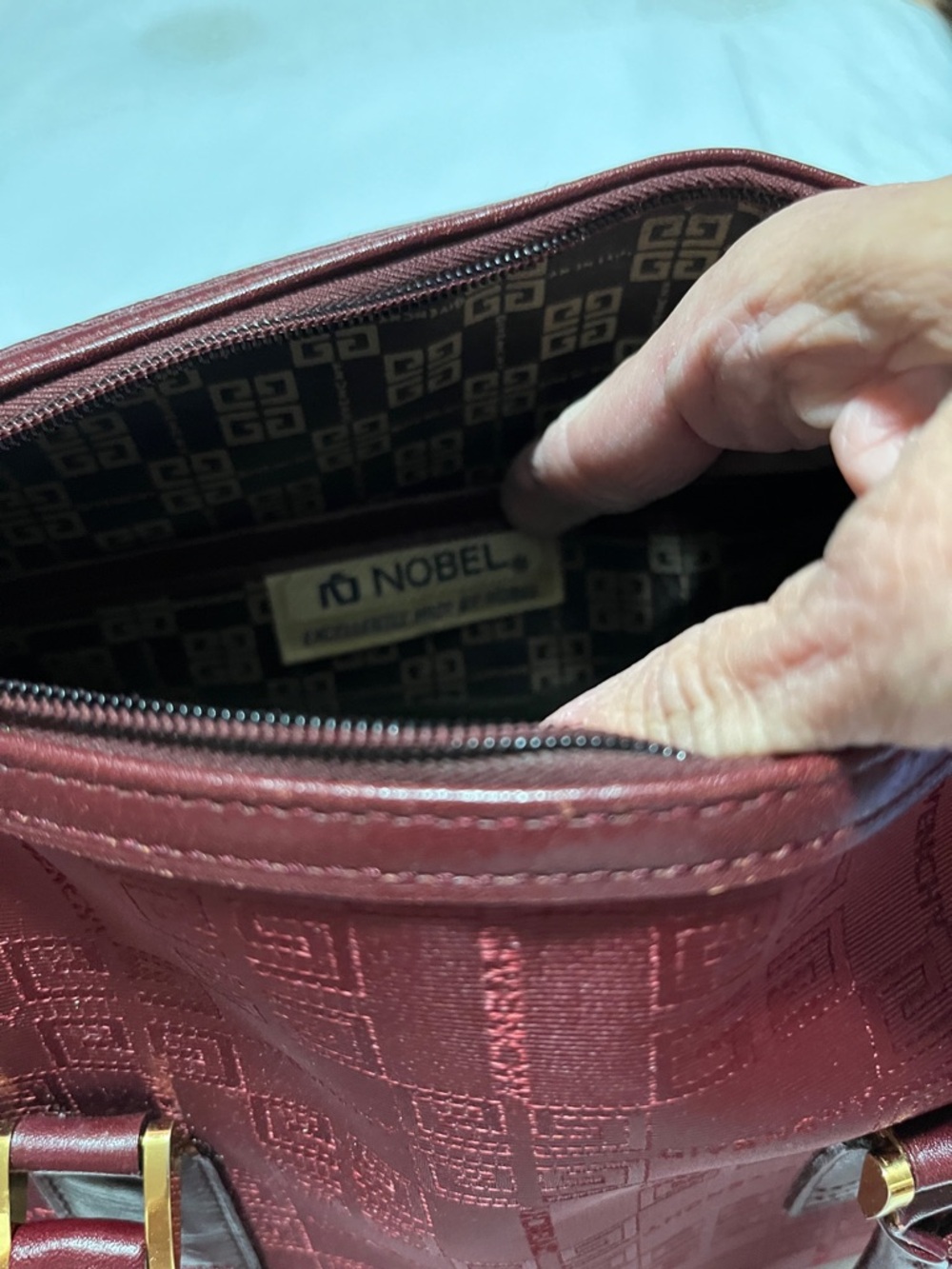Givenchy Deep Red Monogram Top Handle Satchel authentic - Picture 14 of 14